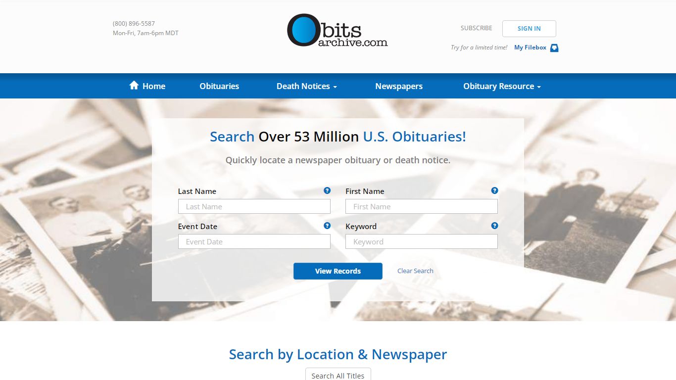 Obituary Archives - Find Your Ancestors' Story